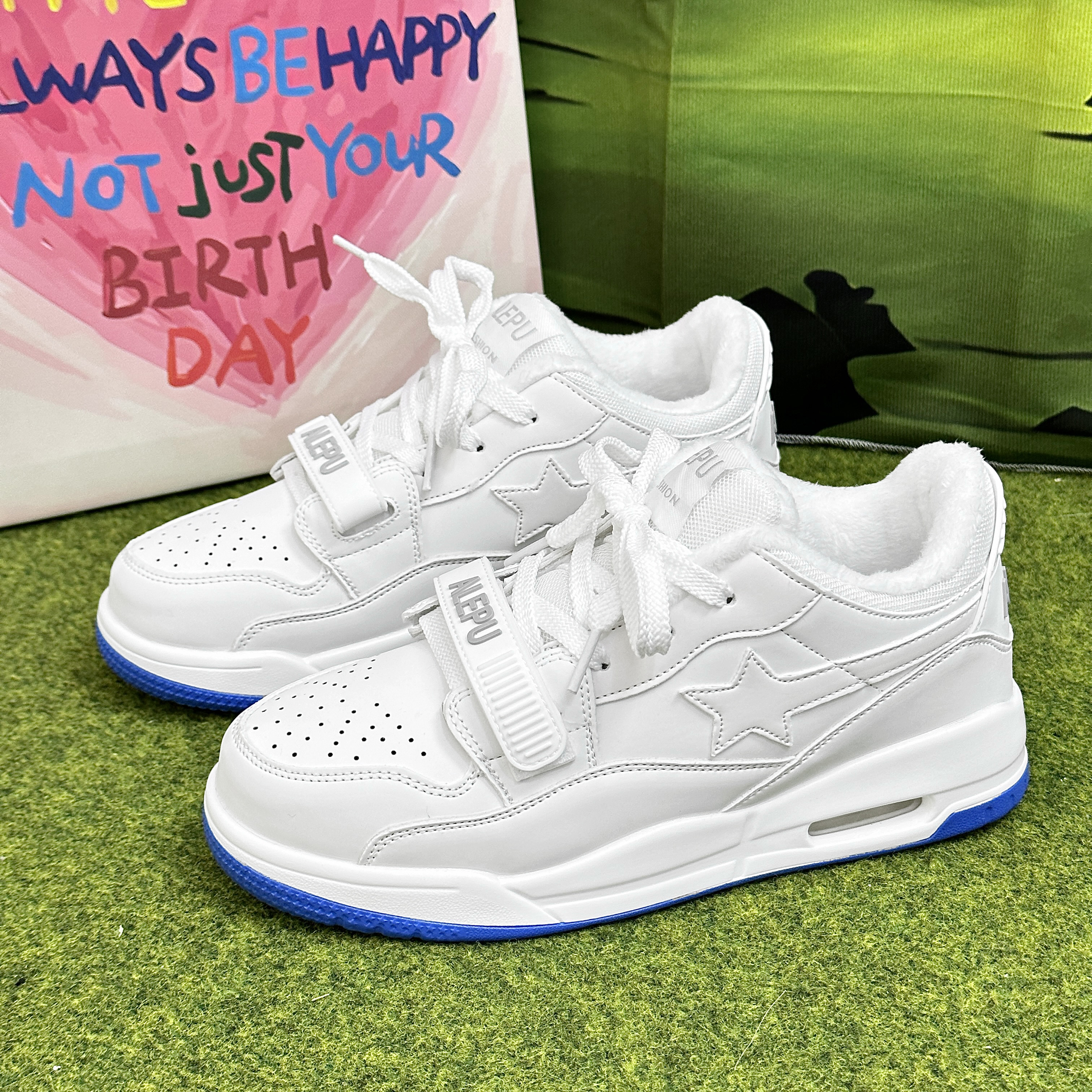 2025新款冬季男AJ增高气垫板鞋