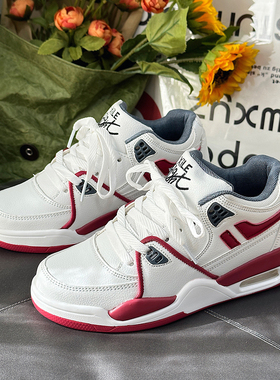 国潮ins风气垫运动鞋男秋冬2025新款休闲厚底增高小白鞋子