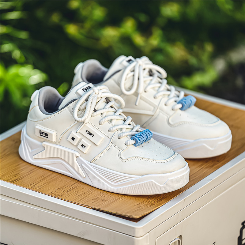 秋冬厚底增高低帮男休闲潮鞋