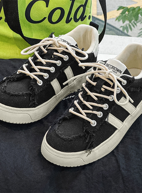 夏季男轻便透气帆布鞋厚底板鞋乞丐鞋学生小白鞋运动鞋休闲鞋潮鞋