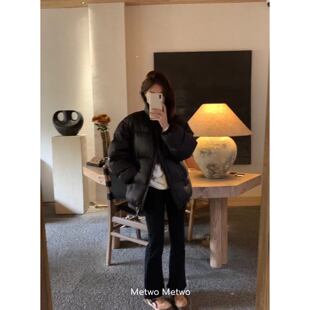 METWO黑色90白鸭绒羽绒服外套1756 孤品清仓
