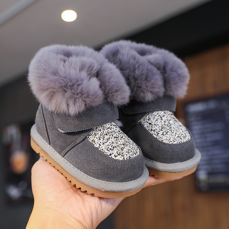 儿童保暖加厚宝宝男女软底棉鞋