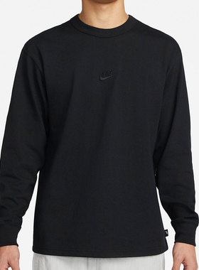 Nike/耐克正品男子圆领简约宽松运动休闲长袖T恤 DO7391-010