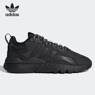 JOGGER Adidas 阿迪达斯正品 NITE FZ3661 男女舒适运动休闲鞋
