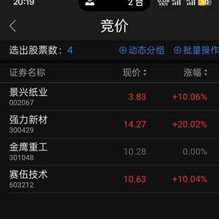 竞价选股公式
