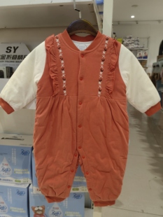 花草记 谷米熊 衣拉拉 摇篮宝贝婴儿春秋夹棉连体衣哈衣爬服 特价