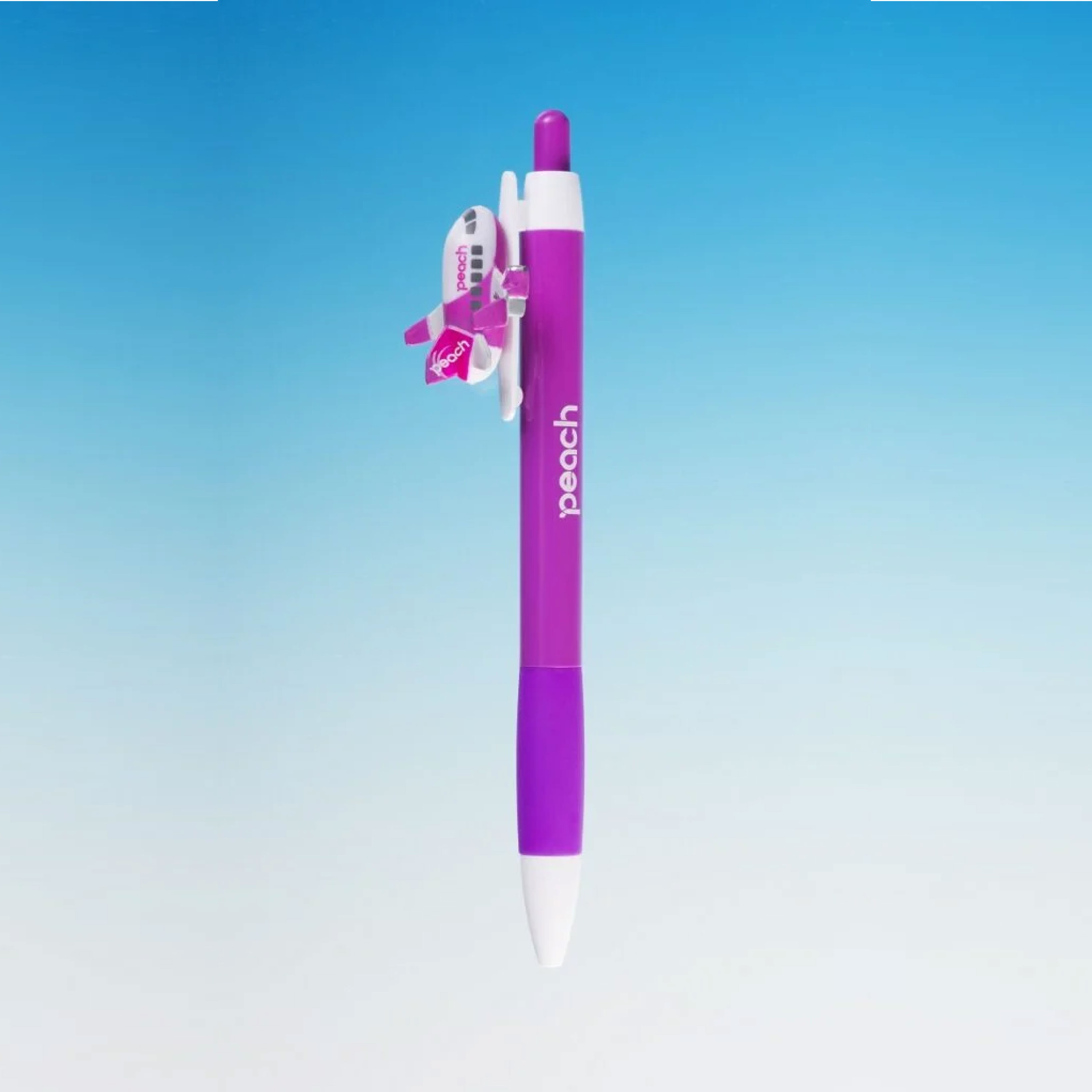 乐桃航空Peach原子笔圆珠笔日本文具航空元素笔