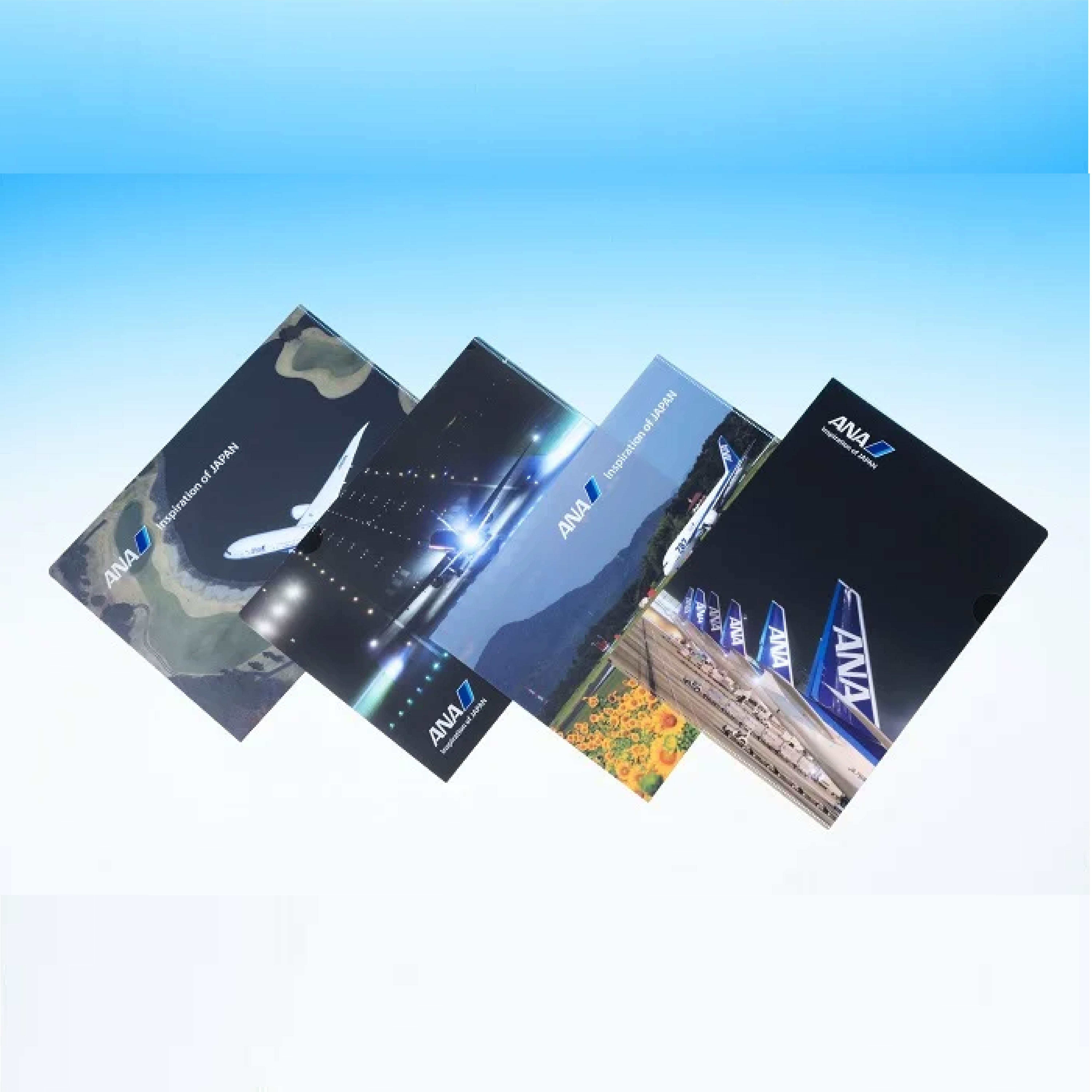 日本ANA全日空多功能文件收纳袋航空摄影题材试卷袋