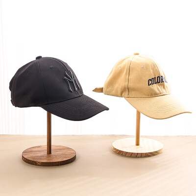 头模新款帽架实木台式帽托服装店帽子架帽撑衣柜陈列展示假发支架