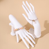 创意白色女士PVC手模戒指手链手表珠宝店橱窗道具首饰手镯展示架