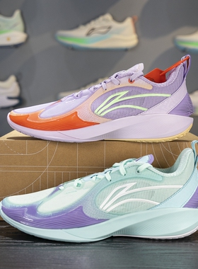 李宁闪凌2V2篮球鞋男子2025秋季新品轻量高回弹专业场地鞋ABPV003