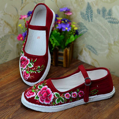 Весенняя этническая комфортная дышащая обувь для отдыха, этнический стиль