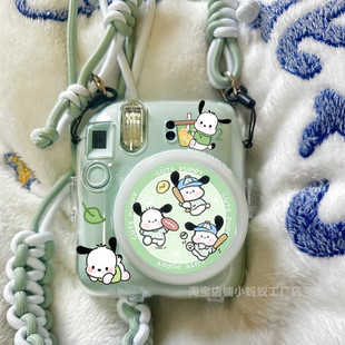 适用富士拍立得mini12保护壳挂绳pc狗配件迷你11/se相机保护套8/9