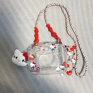 适用popoto国产拍立得保护壳粉美乐蒂相机包保护套透明水晶壳收纳