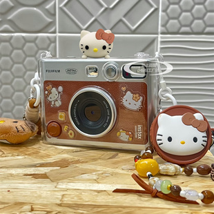 拍立得mini evo水晶保护壳镜头盖配件适用富士迷你evo相机保护套