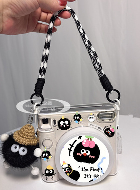 拍立得SQ透明保护壳挂绳贴纸配件适用富士SQ40相机包保护套mini12