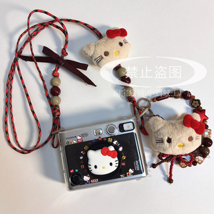 富士拍立得mini evo保护壳kt背带绳可爱贴纸镜头盖99迷你90相机套
