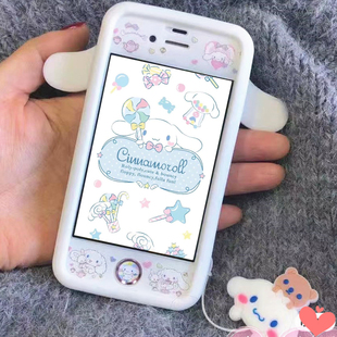 12pormax防窥卡通11彩膜钢化玻璃7P高清4S防摔5SE软边6S 7plus8女