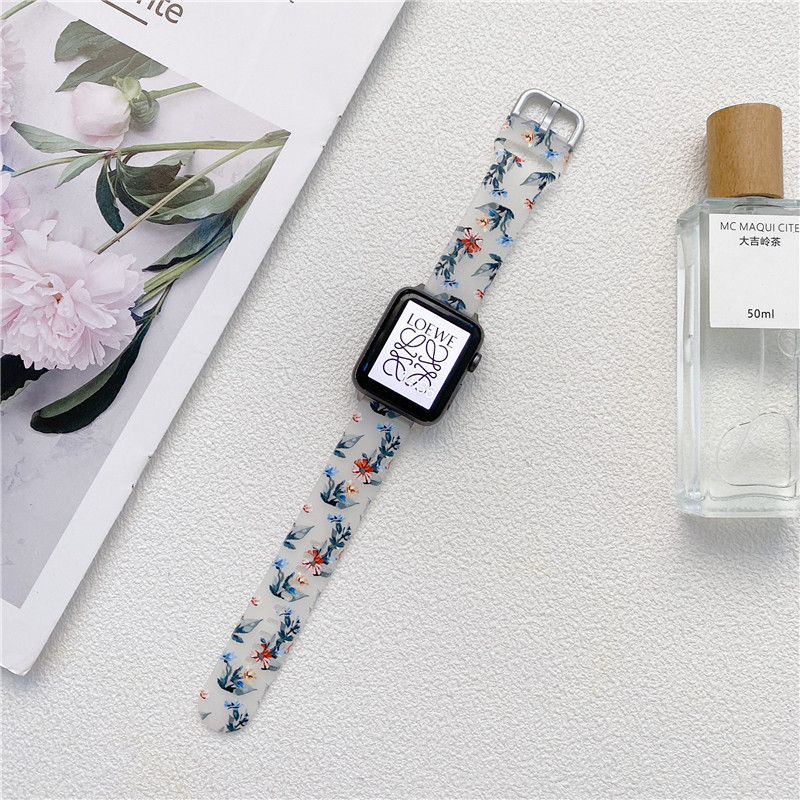 苹果手表iWatch卡通印花个性表带