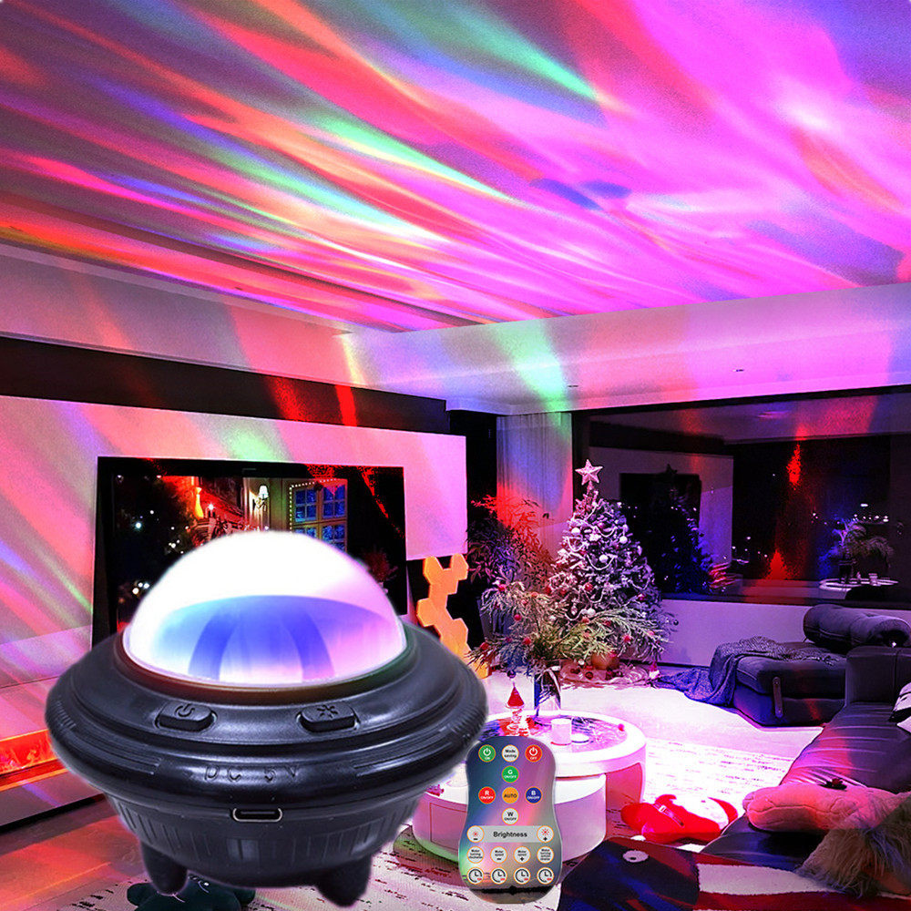 新款彩虹灯北极光星空灯投影灯浪漫装饰氛围灯聚会生日派对投影仪