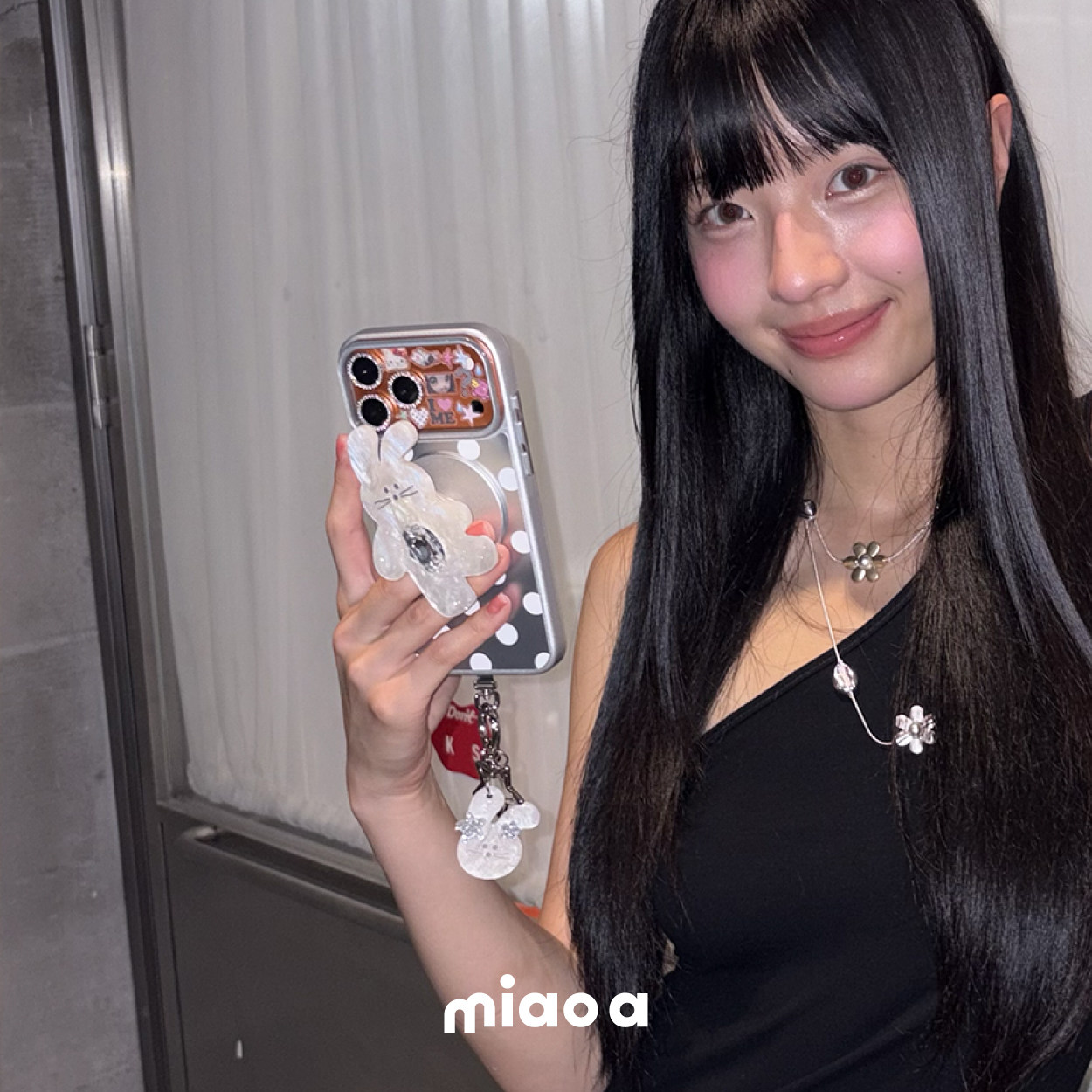 miao a·夏日彩色波点双层IMD磁吸手机壳