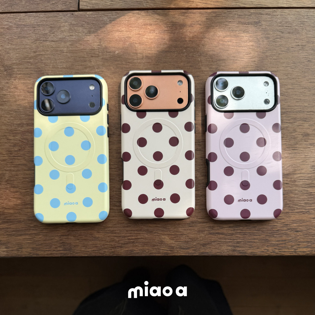 miao a｜原创秋冬全包韩国菲林二合一磁吸肤感磨砂手机壳