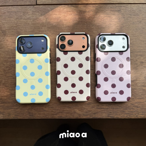 miao a｜原创秋冬全包韩国菲林二合一磁吸肤感磨砂手机壳