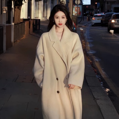 双面羊绒大衣女2025秋冬新款