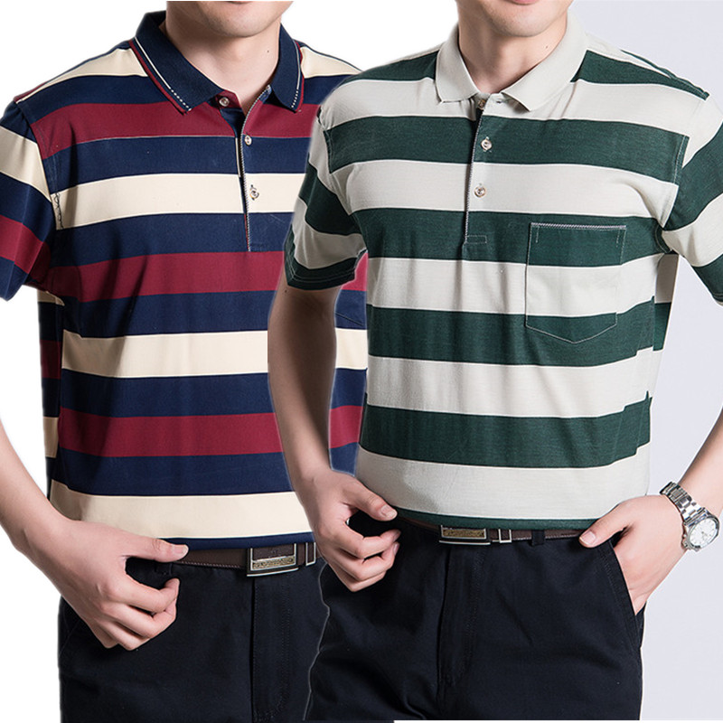爸爸短袖t恤男夏40-50岁男士夏装中年人夏季衣服中?#22799;?#20154;夏天上衣
