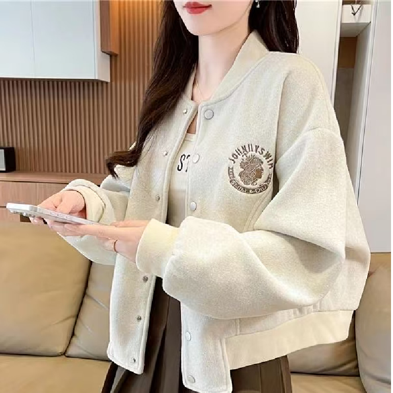 今年流行爆款小个子开衫卫衣外套女2025新款春秋季宽松慵懒风上衣