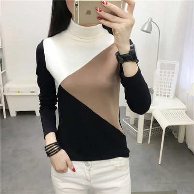 半高领打底衫女2025新款秋冬装洋气内搭加厚修身纯棉长袖t恤上衣