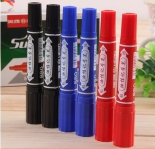 HERO双头油性记号笔 英雄牌 NO.880 Marker 大容量大头笔 Pen 包邮