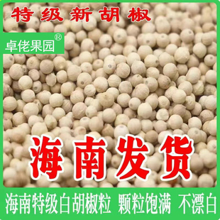 正宗海南白胡椒颗粒现磨纯白胡椒粉香辛辣味足调味料家用商用包邮