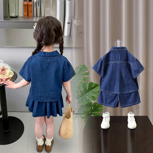 韩范兄妹装一大一小姐弟装儿童夏季时髦洋气套装夏天酷帅韩系穿搭