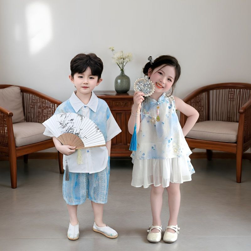 2026新款儿童新中式国风汉服套装