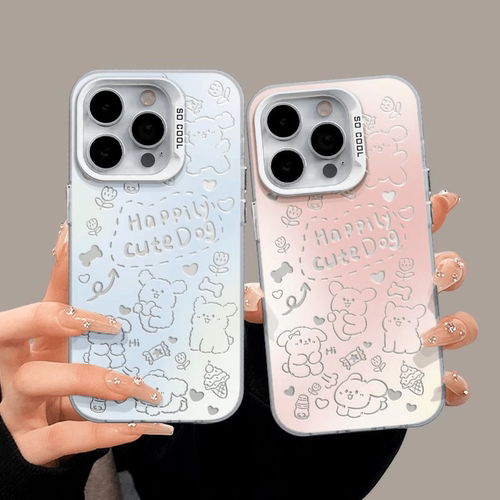 情侣可爱小狗适用苹果17Air手机壳16promax小米15情侣iphone14华为mate60propura70荣耀vivo红米k80一加oppo