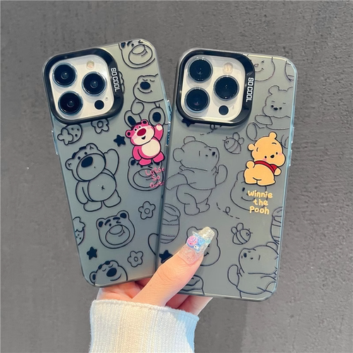 草莓熊维尼熊适用苹果手机壳17Air16promax小米15情侣iphone14华为mate80propura90荣耀vivo红米k90oppo一加