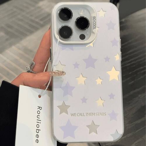 彩色星星适用于苹果手机壳17Air16promax小米15iphone14华为mate80pura90荣耀vivo红米k90opporeno一加iQOO