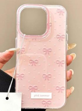 满屏蝴蝶结手机壳适用苹果17Air16promax小米15情侣iphone14华为mate60propura70荣耀vivo红米k80oppoIQOO