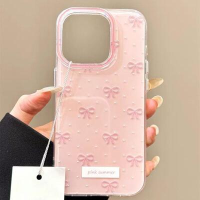满屏蝴蝶结手机壳适用苹果17Air16promax小米15情侣iphone14华为mate60propura70荣耀vivo红米k80oppoIQOO