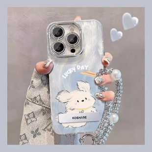 飞盘小狗羽纱手机壳适用苹果17Air16promax小米15情侣iphone14华为mate70propura80荣耀vivo红米k90一加oppo