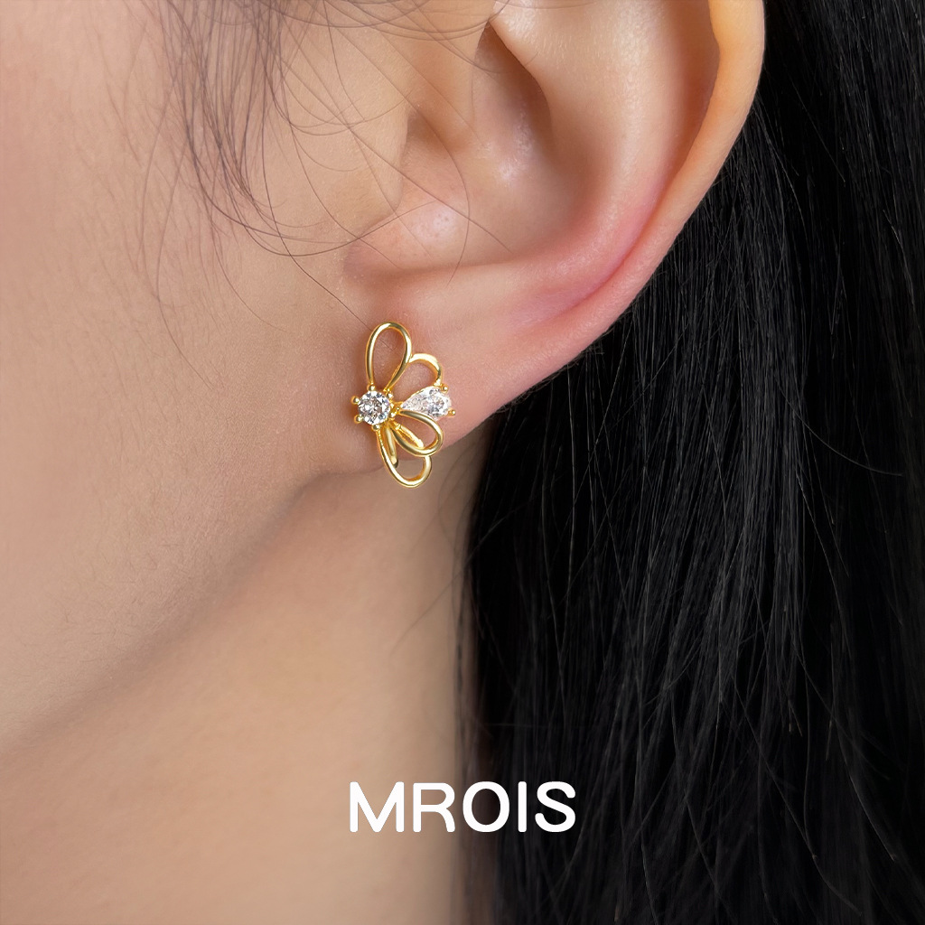 A137原创厚镀18K真金耳钉