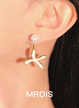 A68一款两戴~高保色镀18K真金原创花朵耳环S925银针高级感耳饰女