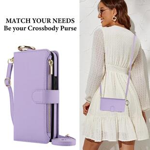 适用三星S25ultra手机壳高级感S24+新款多功能卡包S23全包防摔S21fe翻盖Note20高端A16斜挎A55挂绳A15 A14 52