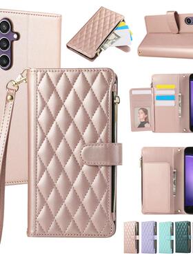 A12/A13斜挎零钱包适用于三星A23防摔A54软边A31皮套A25新款手机壳A33斜跨肩带挂绳A51收纳卡包A71保护套A52S