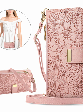 MOTO摩托罗拉X40拉链口袋Edge50手机壳50Ultra翻盖40Pro日韩网红斜跨挂绳Fusion软胶防摔G24 G14 G35 G55放卡