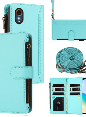 适用三星Samsung Xcover7手机壳拉链零钱卡包xcover6PRO翻盖插卡皮套 Xcover5防摔外壳 Xcover4全包边保护套