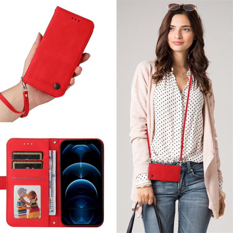 适用小米15红米Note13pro手机壳套新款12Tpro/k70E斜挎Turbo4/3翻盖Note14 5G全包防摔11T/13R挂绳14C/F7PRO