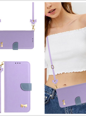 适用谷歌Pixel9手机壳pixel8pro翻盖钱包式googlepixel10可爱蝴蝶结Pixel9/ProXL防摔保护套7A新款斜挎背外壳