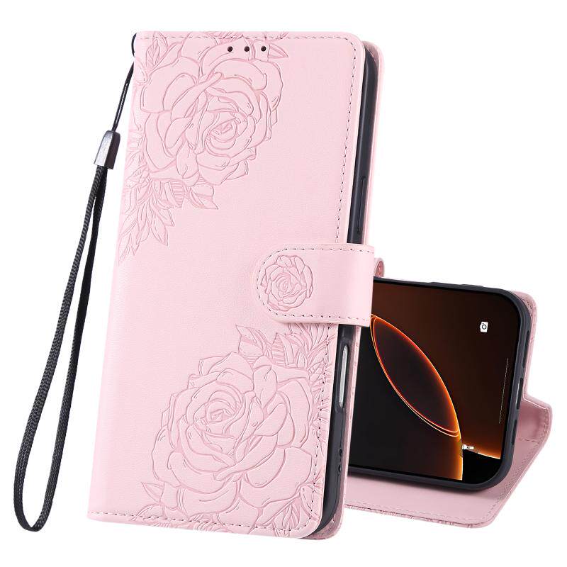 适用红米Note14pro手机壳Redminote13翻盖插卡保护皮套NOTE12新款NOTE10日韩蔷薇花11Por防摔红米9/A/C外壳
